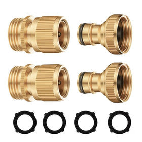 SICILAMIU brass quick-connect with 3/4 inch fittings for leak-free water flow