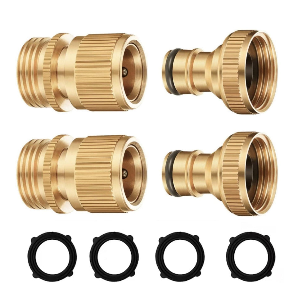 SICILAMIU brass quick-connect with 3/4 inch fittings for leak-free water flow