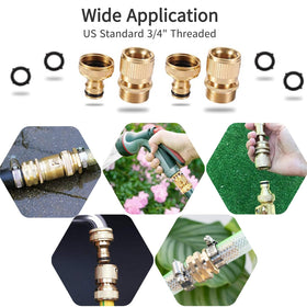 SICILAMIU quick-connect in action on a garden hose setup