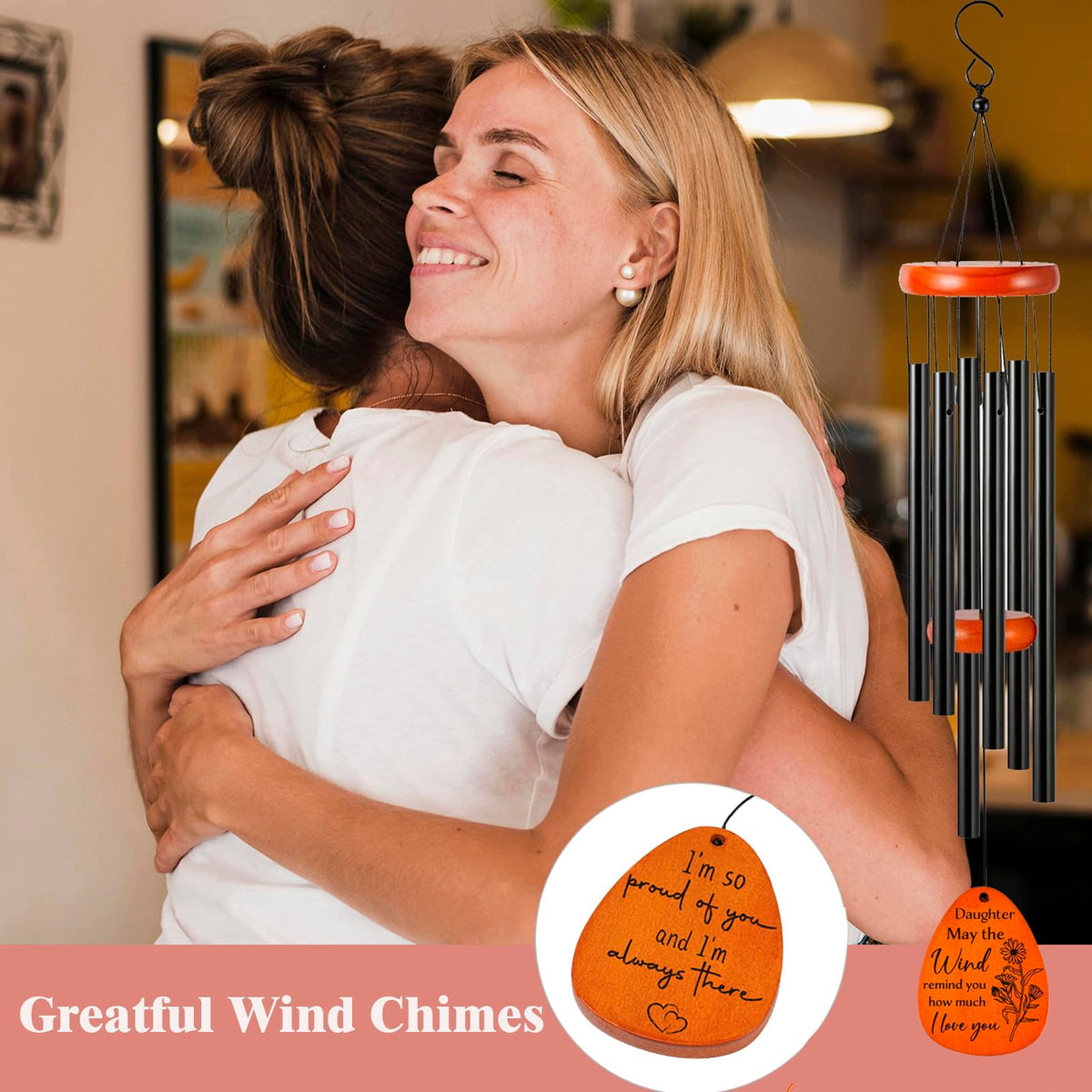 SIDATYSTAR handcrafted wind chime highlights quality pine and durable craftsmanship
