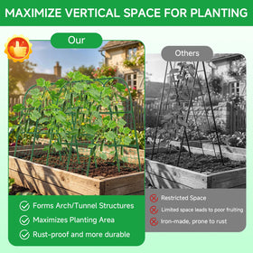 Sidefusi all-in-one garden kit includes netting, clips, and ties for immediate use.