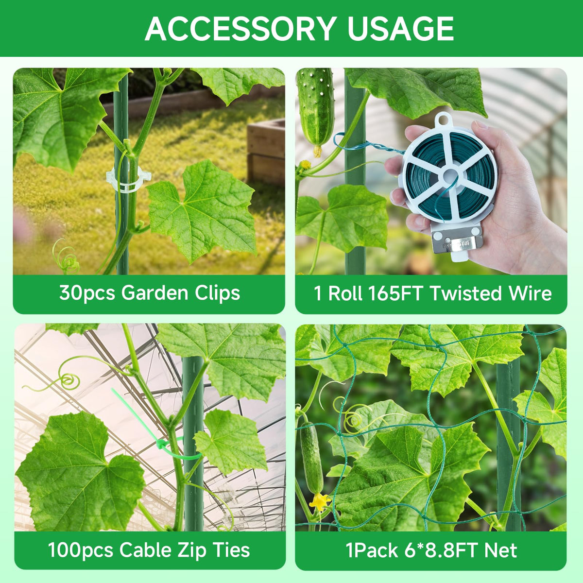 Sidefusi versatile trellis supports tomatoes, cucumbers, beans for a tidy vertical garden.