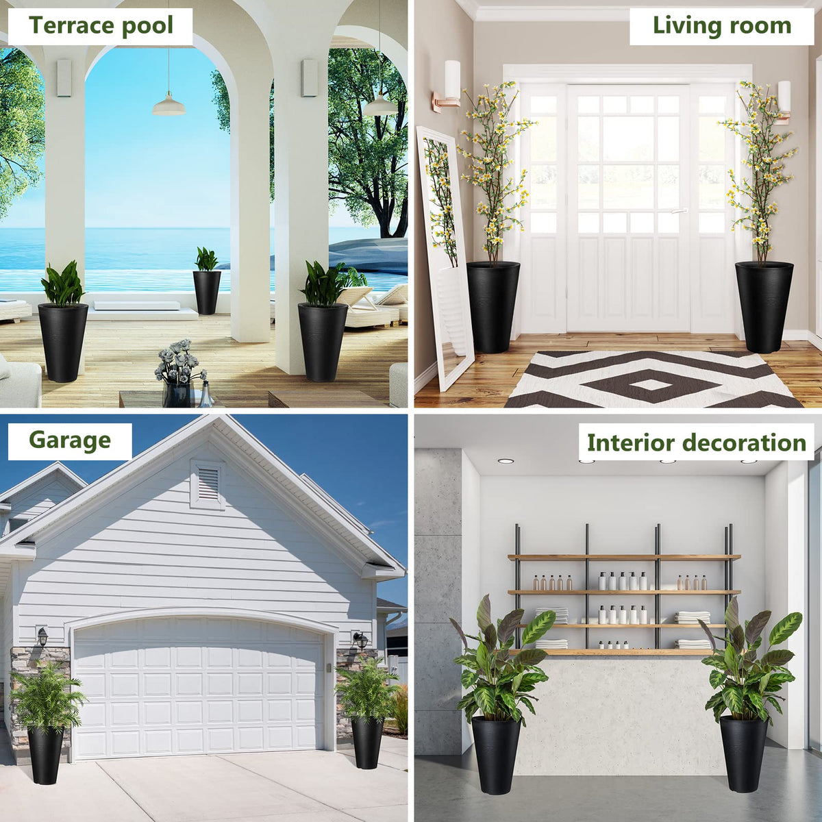 Sieral matte-finish ceramic-look complements any exterior