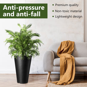 Sieral tall planter on patio enhances curb appeal