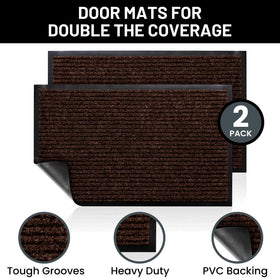 Indoor-outdoor entryway mat by Sierra Concepts, ideal for high-traffic foyers and patios.