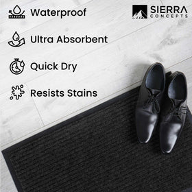 Sierra Concepts ribbed surface scrapes dirt from shoes before entering