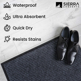 Sierra Concepts easy-clean entry mat can be shaken sweept or hose-cleaned