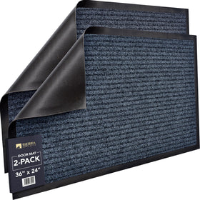 Sierra Concepts front door mat welcome 36x24 reduces dirt at the entry
