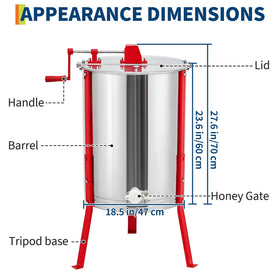 SierraSquad low center-of-gravity stand minimizes tipping during use