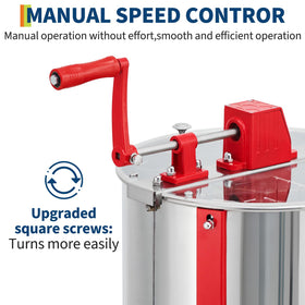 SierraSquad ergonomic hand crank reduces effort for smooth spinning