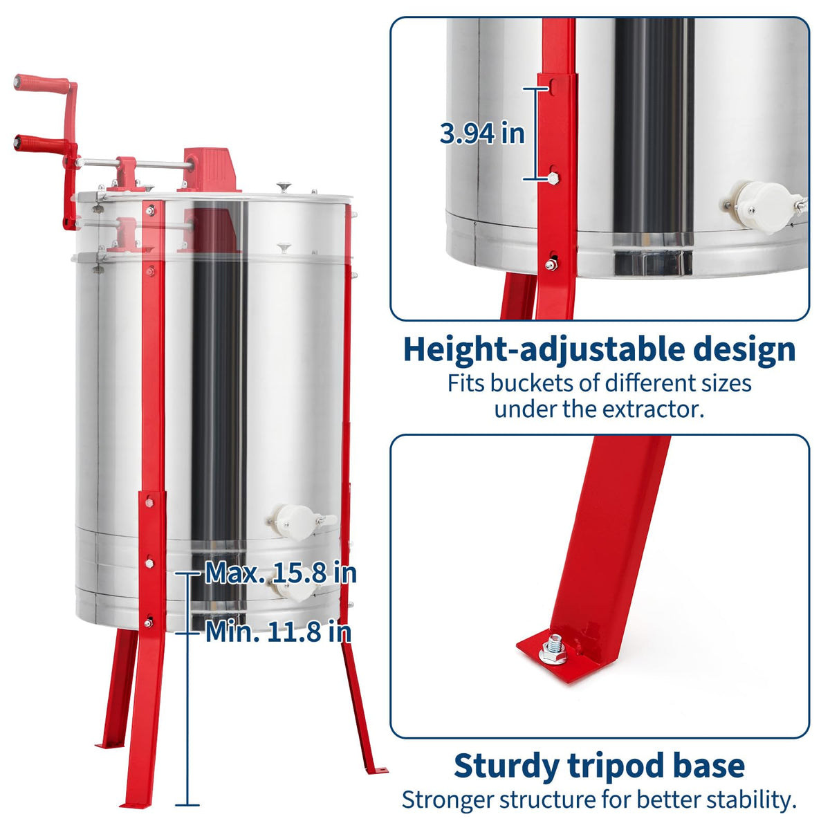 SierraSquad screw-leg connections keep interior clean and sturdy