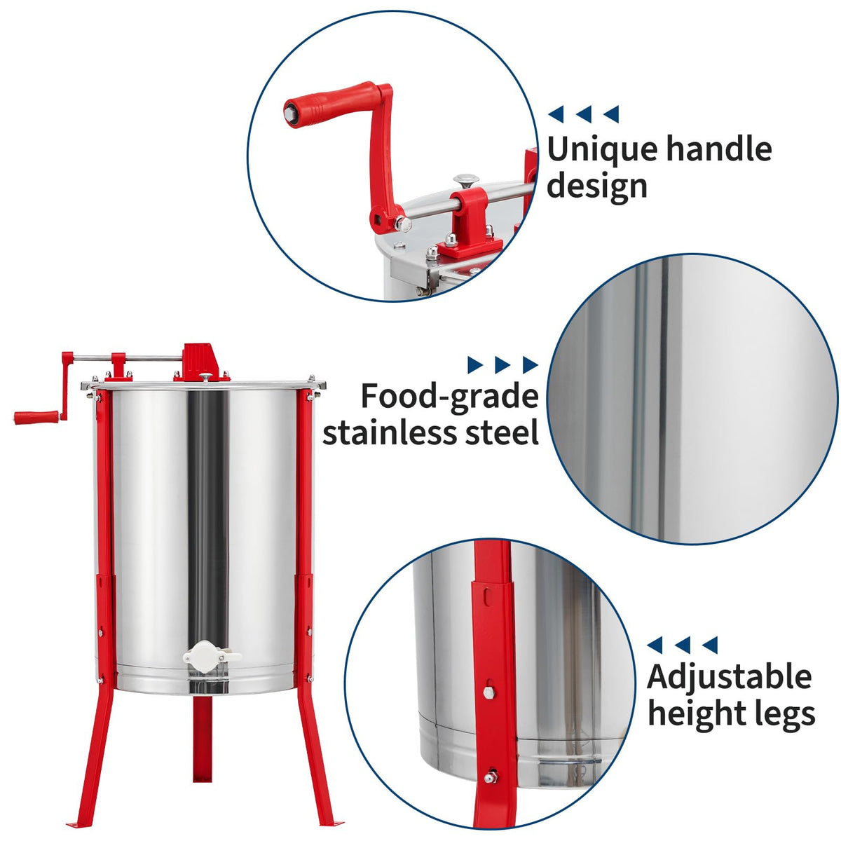 SierraSquad stainless steel drum promotes hygienic honey processing