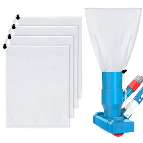 SIFFOI 4-pack pool vacuum bag close-up, generous size for extended cleaning