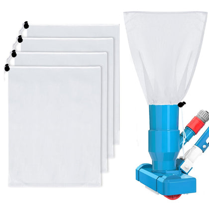 SIFFOI 4-pack pool vacuum bag close-up, generous size for extended cleaning