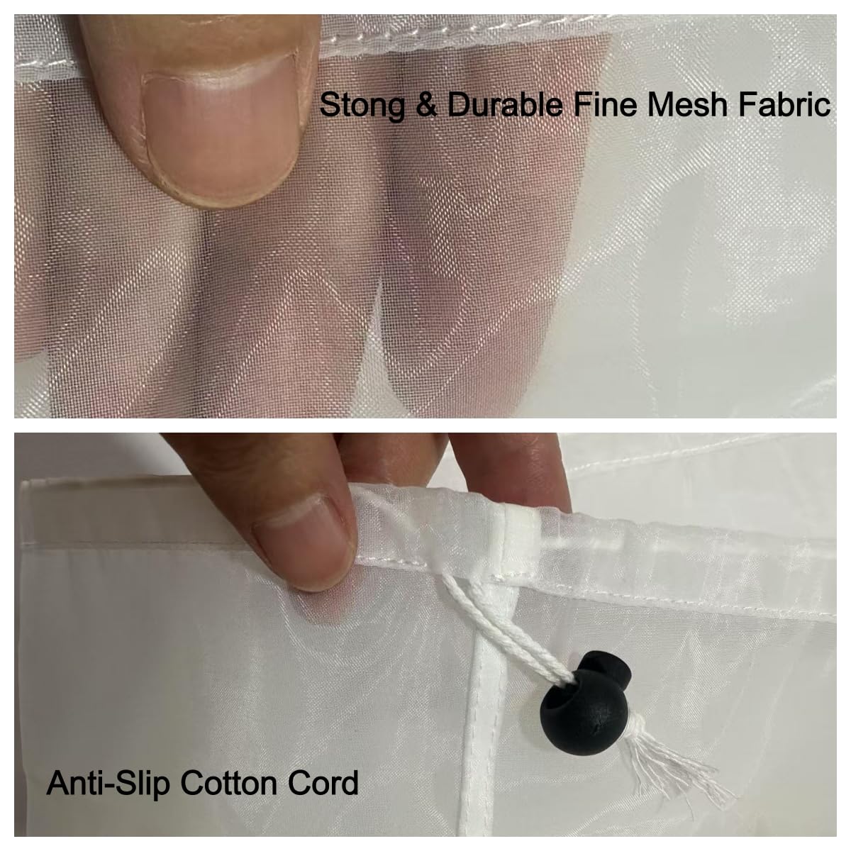 Universal fit with adjustable drawstring for secure attachment