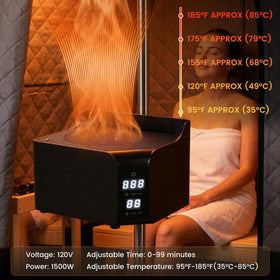 Siftary portable heater with digital control enables precise temp adjustments for comfort.