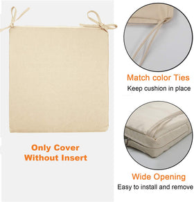 Sigmat navy 20x20 inch cushion cover demonstrates precise fit.