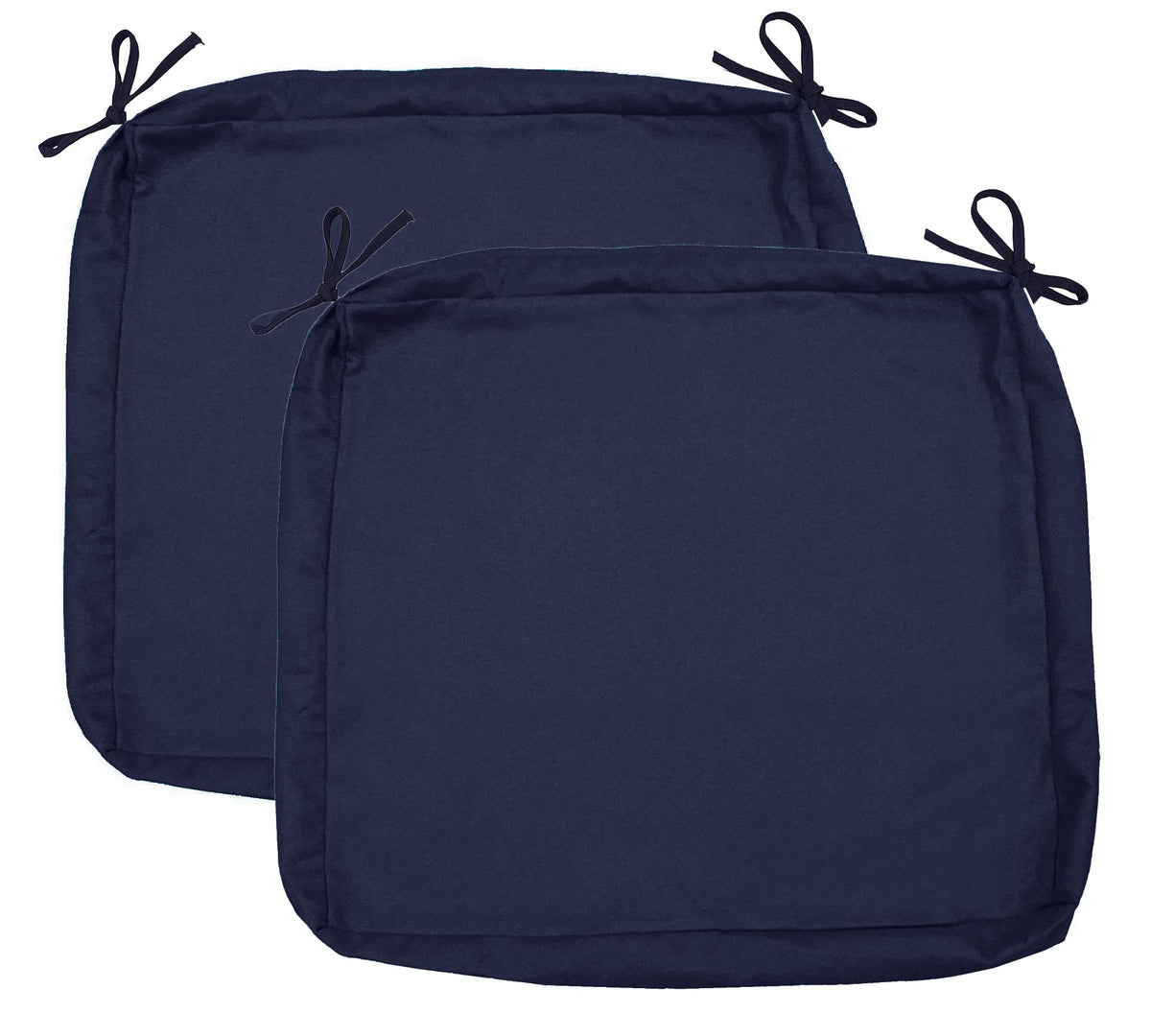 Sigmat navy cushion cover close-up showing durable polyester fabric.