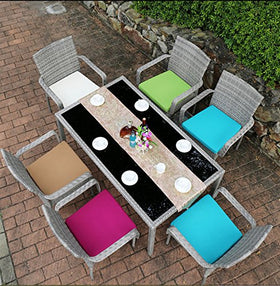 Sigmat machine-washable red cushion cover simplifies outdoor cleaning