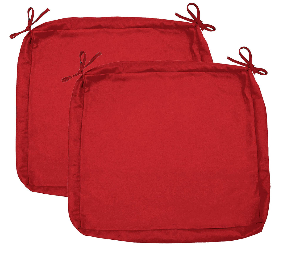 Sigmat outdoor seat cushion cover in red with water-repellent fabric protecting cushions