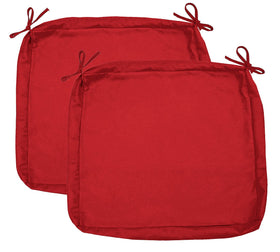 Sigmat outdoor seat cushion cover in red with water-repellent fabric protecting cushions