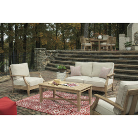 Easy assembly of Clare View outdoor loveseat with included hardware