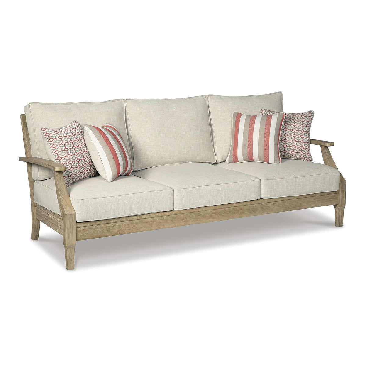 Signature Design by Ashley Clare View outdoor sofa eucalyptus frame highlights weather-ready durability.