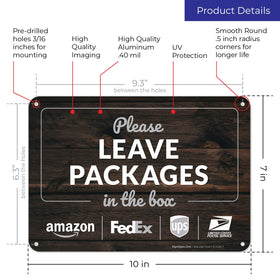 Sigo Signs 10x7-Inch Sign with bold message for high visibility.