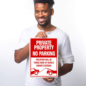 Sigo Signs no-parking warning sign helps protect property access