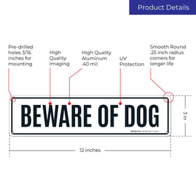 Sigo Signs rust-free aluminum construction with bold black text for durable visibility.