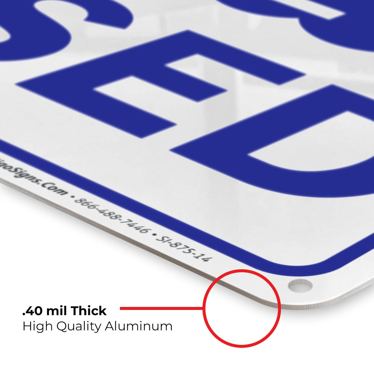 Sigo Signs swimming pool closed sign outdoor display for high visibility