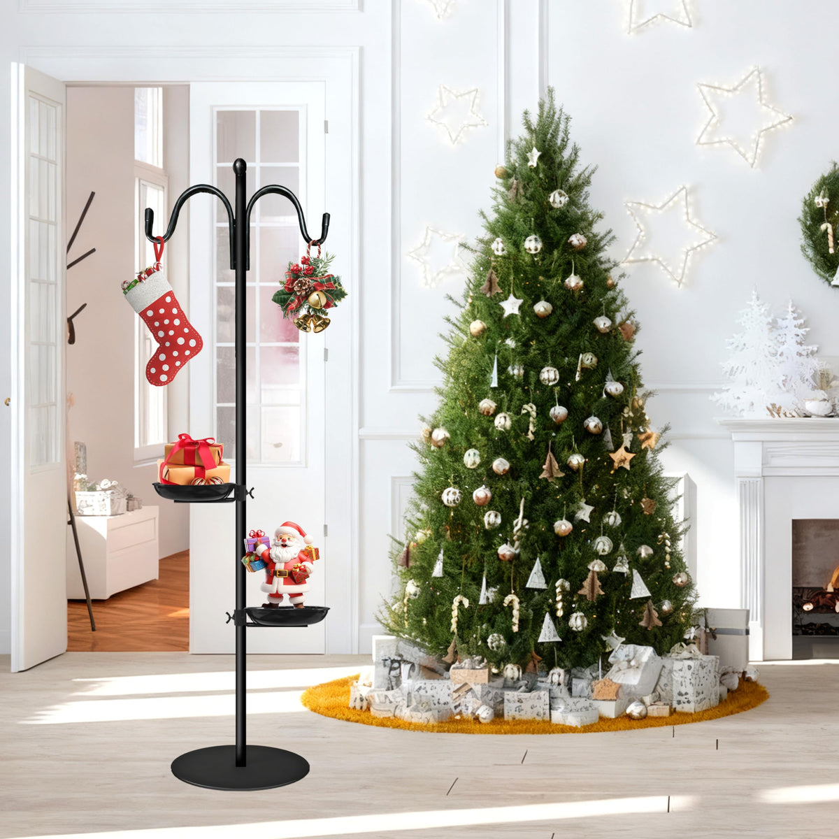 SIGOWING versatile hanger ideal for bird feeders, wreaths, chimes, and garden accents.