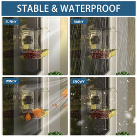SIGOWING clear acrylic viewing box offers unobstructed birdwatching from any indoor seat