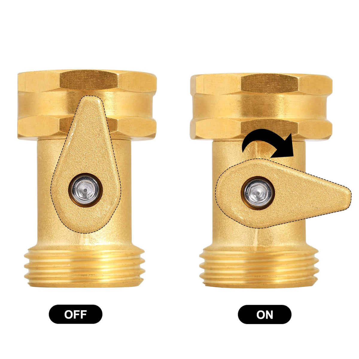 SIGURANTA 3/4 GHT female-to-male valve connection enabling easy faucet attachment.