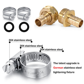 SIGURANTA 5/8-barb fitting for a snug fit with standard 3/4-inch hoses.