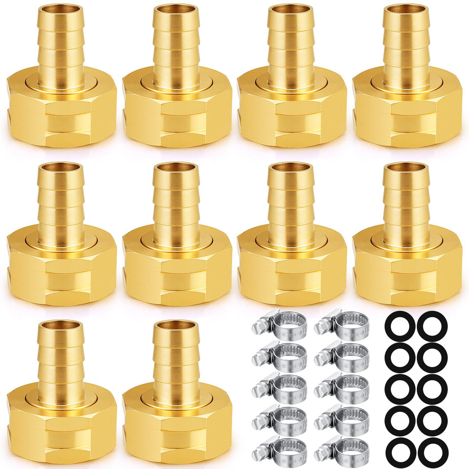 SIGURANTA brass 3/4-inch hose barb connector for secure hose joins