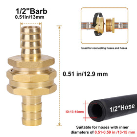 SIGURANTA brass 3/4 inch barb ends enable quick hose repairs.
