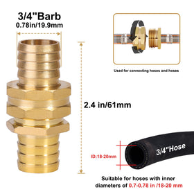 SIGURANTA brass male and female ends for quick hose end repairs