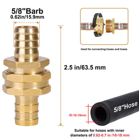 SIGURANTA brass hose end connectors provide reliable, durable connections on outdoor watering.