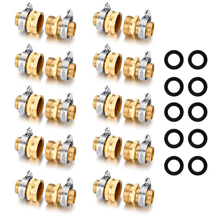 SIGURANTA brass garden hose repair connectors kit for durable sealing