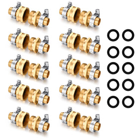 SIGURANTA garden hose repair kit with brass ends for leak-free repairs.