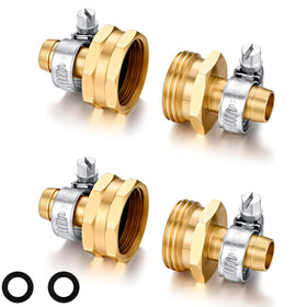 SIGURANTA garden hose repair kit with brass ends for durable connections.
