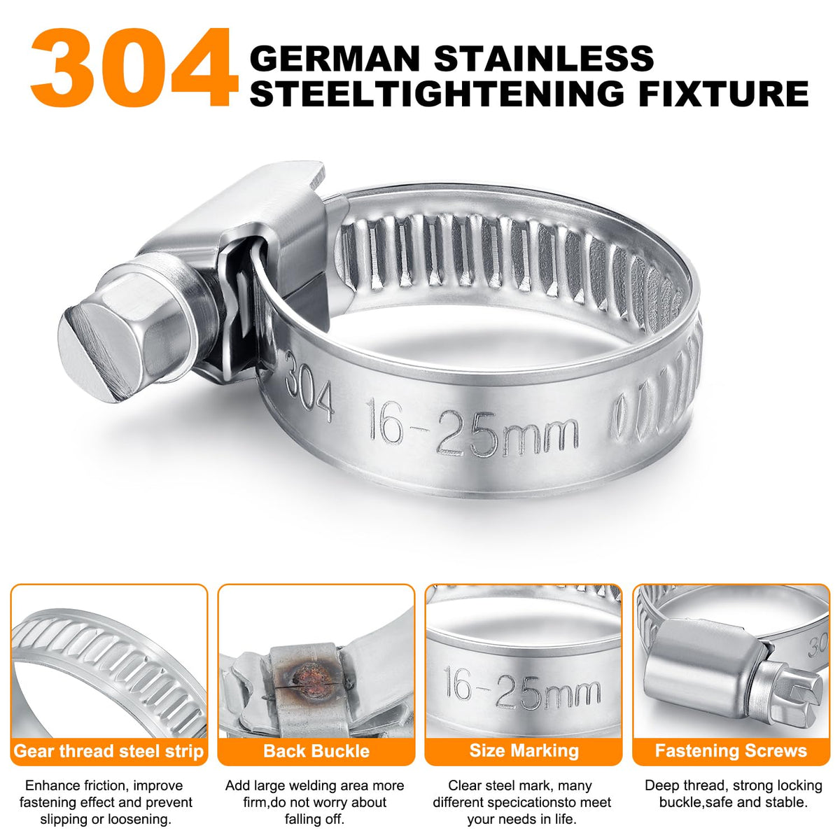 Secure 3/4-inch hose barb end for firm insertion and leak-free sealing.