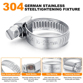 Secure 3/4-inch hose barb end for firm insertion and leak-free sealing.
