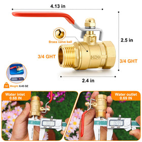SIGURANTA long-handle shutoff valve during installation highlights easy grip and quick shutoff.
