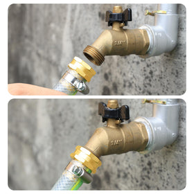 Brass construction withstands outdoor conditions with corrosion resistance.