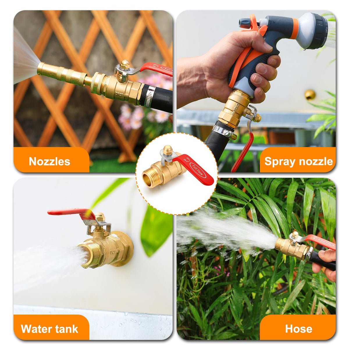 SIGURANTA outdoor use of the full-flow valve enables efficient watering for gardens.