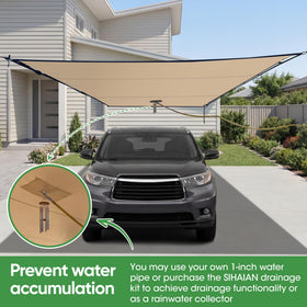 SIHAIAN center drainage outlet enables water drainage and rain collection
