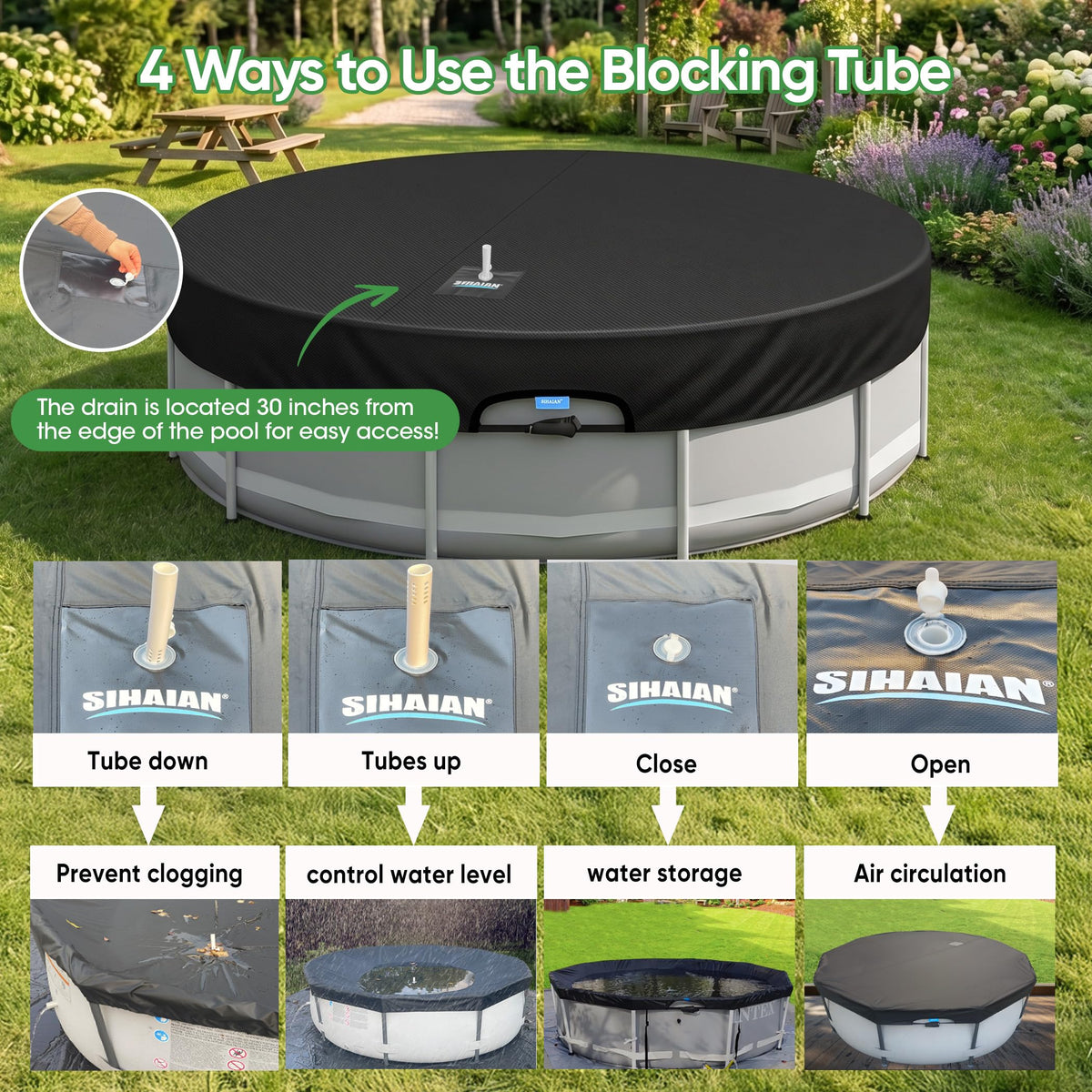 SIHAIAN black fabric absorbs heat to help reduce nighttime heat loss