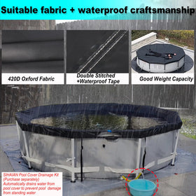 Waterproof tape and double stitching resist wind and rain on the SIHAIAN cover